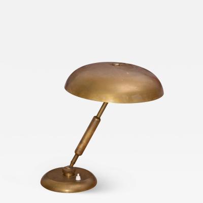 Giovanni Michelucci Nice 1950s Brass Table Lamp Produced In Italy