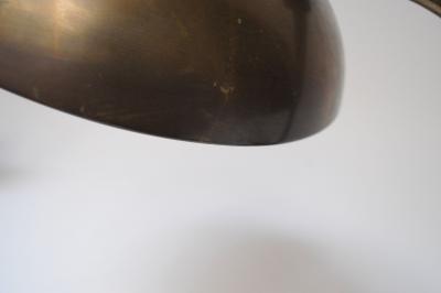 Giovanni Michelucci Patinated Brass Ministerial Table Lamp by Giovanni Michelucci for Lariolux Italy