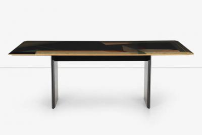 Giovanni Offredi Giovanni Offredi for Saporiti Dining Table in Birdseye Maple