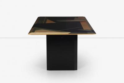 Giovanni Offredi Giovanni Offredi for Saporiti Dining Table in Birdseye Maple