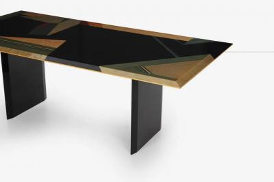 Giovanni Offredi Giovanni Offredi for Saporiti Dining Table in Birdseye Maple