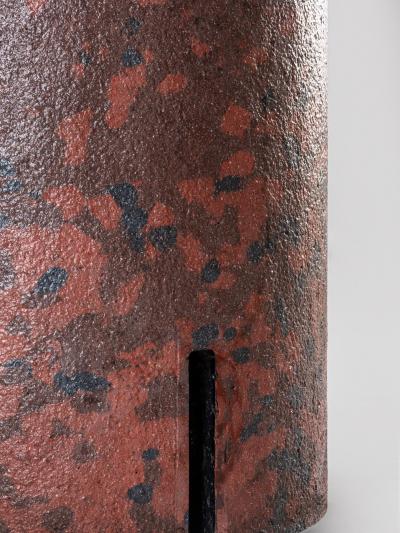 Giovanni Offredi Giovanni Offredi round table in concrete and glass for Saporiti Italy 1970s