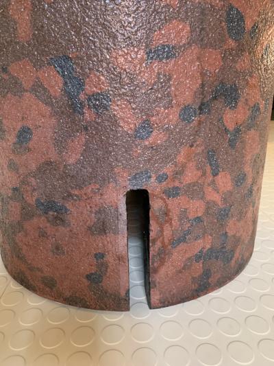 Giovanni Offredi Giovanni Offredi round table in concrete and glass for Saporiti Italy 1970s