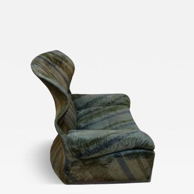 Giovanni Offredi Large Italian Modern Vela Alta Lounge Chair by Giovanni Offredi for Saporiti