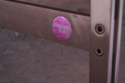 Giovanni Offredi Postmodern Leather Wave Chaise by Giovanni Offredi for Saporiti