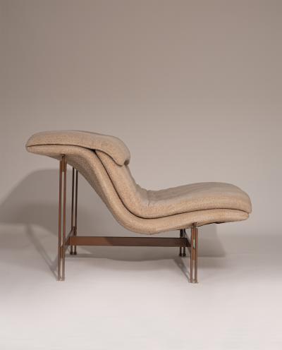 Giovanni Offredi Wave Lounge Chair by Giovanni Offredi for Saporiti Italy 1970 s