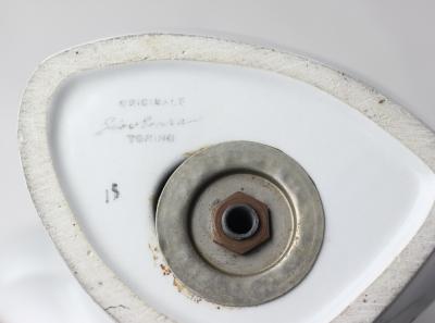 Giovanni Ronzan Art Deco Ceramic Womans Head Luminaire by Giovanni Ronzan 1939 Italy