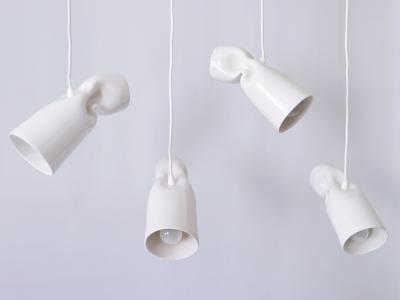 Gitta Gschwendtner Set of Four Strangled Light Pendant Lamps by Gitta Gschwendtner for Artificial