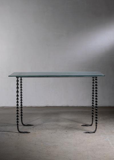 Giulia Degli Alberti console table for Metals