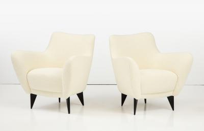 Giulia Veronesi Giulia Veronesi for ISA Bergamo Pair of Perla Armchairs Lounge Chairs