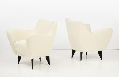 Giulia Veronesi Giulia Veronesi for ISA Bergamo Pair of Perla Armchairs Lounge Chairs