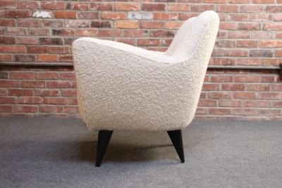 Giulia Veronesi Italian Modernist Perla Armchair in Boucl by Giulia Veronesi for ISA Bergamo