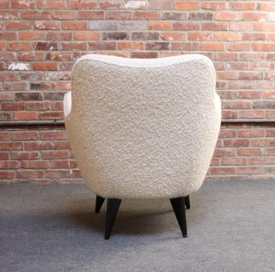 Giulia Veronesi Italian Modernist Perla Armchair in Boucl by Giulia Veronesi for ISA Bergamo
