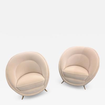 Giulia Veronesi Pair of Lounge Chairs by Giulia Veronesi