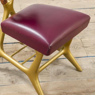 Giulio Minoletti Giulio Minoletti Gio Ponti fo Breda Rare Red Chair