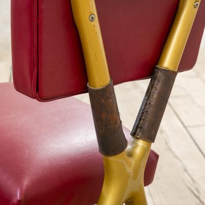 Giulio Minoletti Giulio Minoletti Gio Ponti for Breda Rare Red Chair