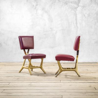 Giulio Minoletti Giulio Minoletti Gio Ponti for Breda Rare Red Chair