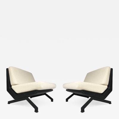 Giulio Moscatelli Pair of Armchairs by Giulio Moscatelli for Formanova Italy 1960s