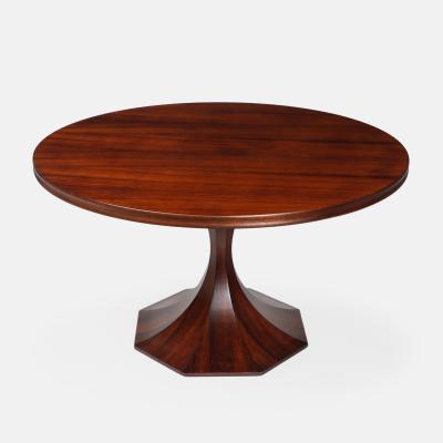 Giulio Moscatelli Walnut and Mahogany Center or Dining Table by Giulio Moscatelli