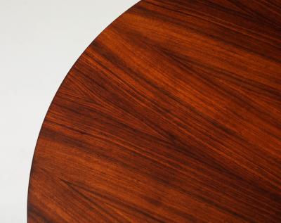 Giulio Moscatelli Walnut and Mahogany Center or Dining Table by Giulio Moscatelli