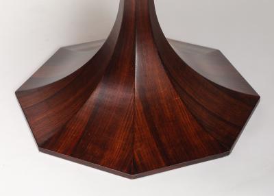 Giulio Moscatelli Walnut and Mahogany Center or Dining Table by Giulio Moscatelli