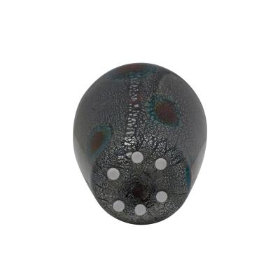 Giulio Radi Giulio Radi Stunning Hand Blown Glass Vase with Silver Foil Ca 1950