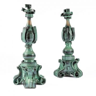 Giuseppe Ducrot CELADON CANDLEHOLDERS