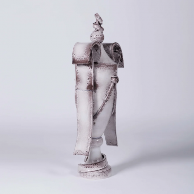 Giuseppe Ducrot PAIR OF WHITE AMPHORAE II