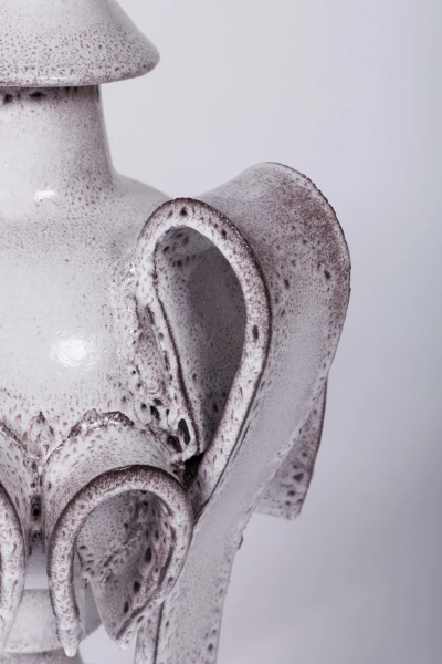 Giuseppe Ducrot PAIR OF WHITE AMPHORAE III