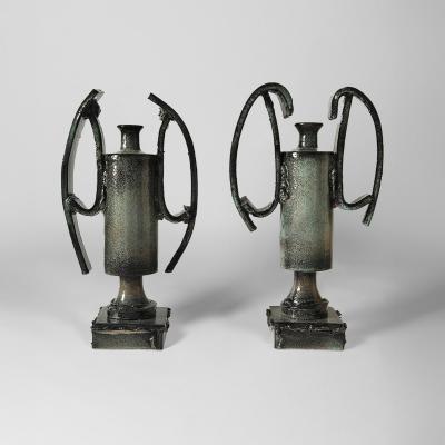 Giuseppe Ducrot Untitled Pair of Celadon Amphorae IV 2025