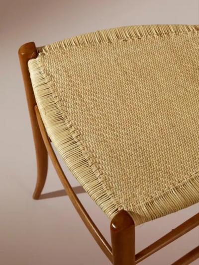 Giuseppe Gaetano Descalzi Set of Six Campanino Chairs by Fratelli Podest Chiavari 1960s New Woven Cane