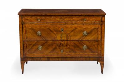 Giuseppe Maggiolini Maggiolini Italian Neo Classical Inliad Marquetry 3 Drawer Commode