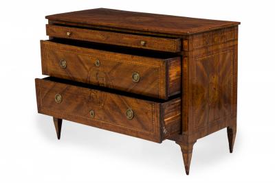 Giuseppe Maggiolini Maggiolini Italian Neo Classical Inliad Marquetry 3 Drawer Commode