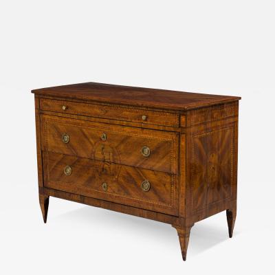 Giuseppe Maggiolini Maggiolini Italian Neo Classical Inliad Marquetry 3 Drawer Commode