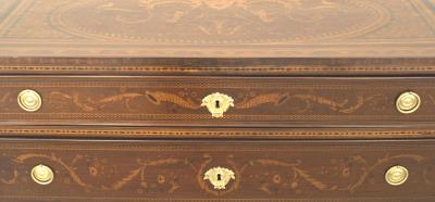 Giuseppe Maggiolini Pair of Northern Italian Neo classical Marquetry Inlaid Commodes