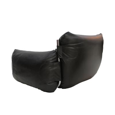 Giuseppe Munari Pair of Black Armchairs Designed by Giuseppe Munari for Poltrona Munari 1970s