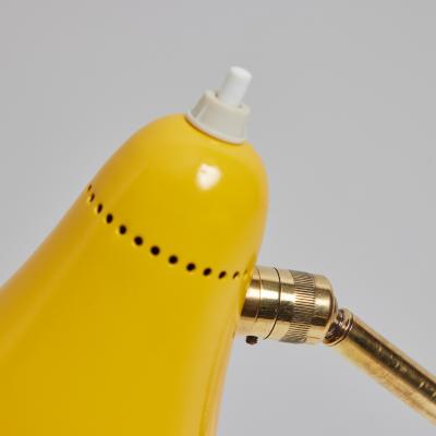 Giuseppe Ostuni 1950s Giuseppe Ostuni Ochetta Yellow Wall or Table Lamp for O Luce