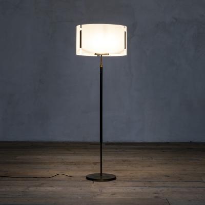 Giuseppe Ostuni Giuseppe Ostuni Oluce Floor Lamp in Brass and Plexi Diffuser 50s