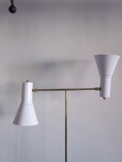 Giuseppe Ostuni Italian MId Century Modern Multi Flex Floor Lamp by Giuseppe Ostuni 1950