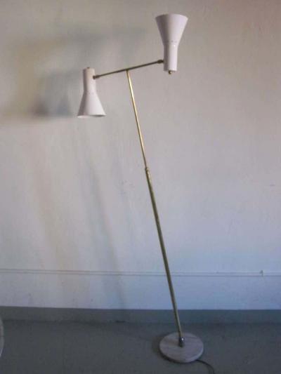 Giuseppe Ostuni Italian MId Century Modern Multi Flex Floor Lamp by Giuseppe Ostuni 1950