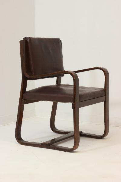 Giuseppe Pagano Pogatschnig Italian Bentwood Armchair by Giuseppe Pagano Pogatschnig 1940 Italy