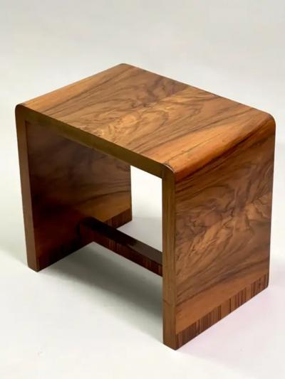 Giuseppe Pagano Pogatschnig Pair Italian Mid century Modern Rationalist Elm Wood Benches Giuseppe Pagano