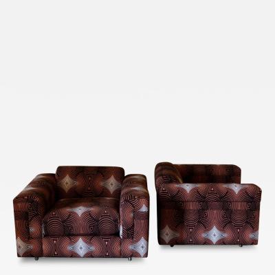 Giuseppe Raimondi Pair of Armchairs P120 by Tecno