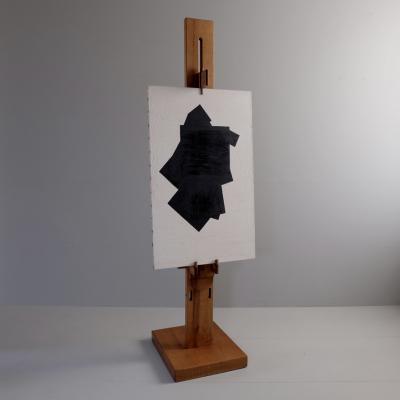 Giuseppe Rivadossi 1970s Riven Oak Easel by Guiseppe Rivadossi