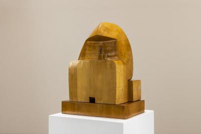 Giuseppe Rivadossi Capanno Sculpture in Lime Wood by Giuseppe Rivadossi Italy 1974