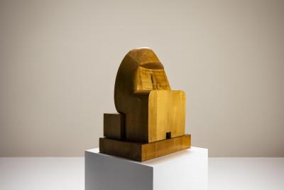Giuseppe Rivadossi Capanno Sculpture in Lime Wood by Giuseppe Rivadossi Italy 1974