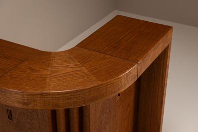 Giuseppe Rivadossi Dry Bar in Slavonian Oak by Giuseppe Rivadossi Italy 1980s