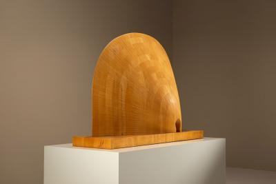 Giuseppe Rivadossi La Mia Casa Wooden Sculpture by Giuseppe Rivadossi Italy 1975