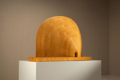 Giuseppe Rivadossi La Mia Casa Wooden Sculpture by Giuseppe Rivadossi Italy 1975