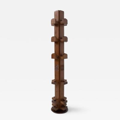 Giuseppe Rivadossi Large Italian Coat Rack by Giuseppe Rivadossi in Wood